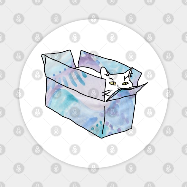 Cat in a MAGIC box Magnet by HFGJewels